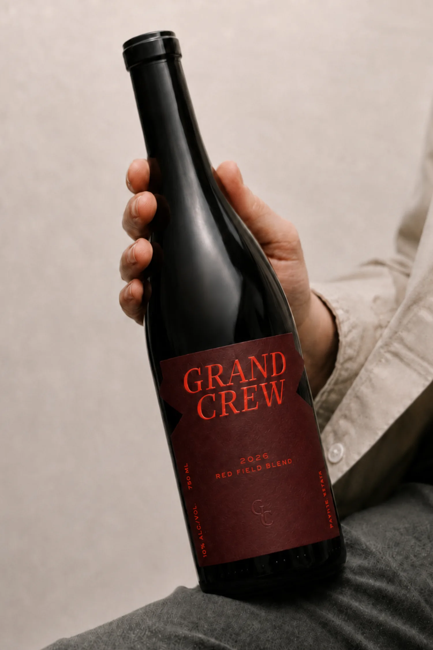 Grand Crew Red Field, label detail